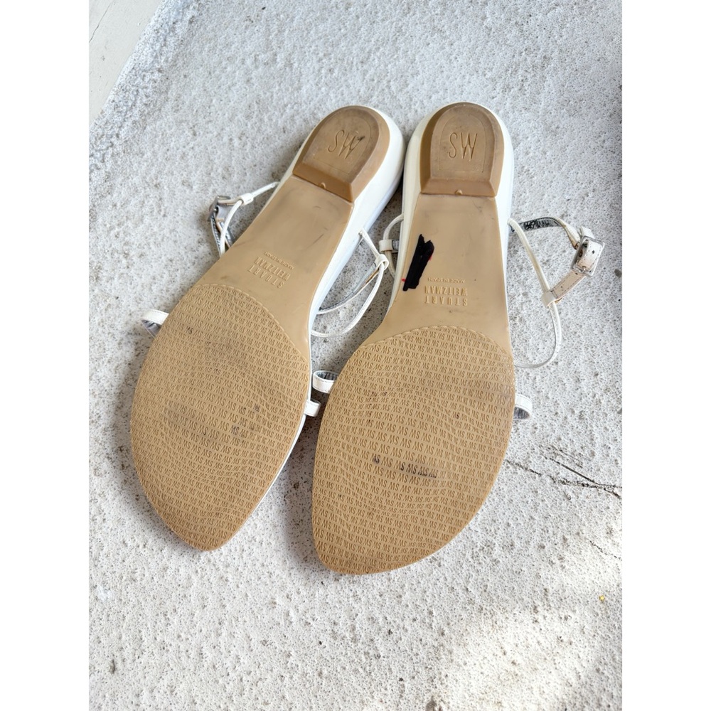 Stuart Weitzman White Strappy Sandals - Picture 6 of 6